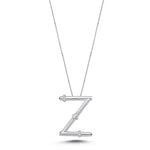 Load image into Gallery viewer, Ruby Diamond Letter Necklace