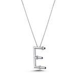 Load image into Gallery viewer, Sapphire Diamond Letter Necklace