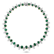 54.48 Karat Emerald Diamond Necklace