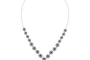 8.10 Karat Sapphire Diamond Necklace
