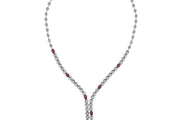 5.09 Karat Ruby Diamond Necklace