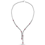 Load image into Gallery viewer, 5.09 Karat Ruby Diamond Necklace