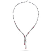 5.09 Karat Ruby Diamond Necklace