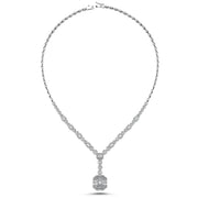 4.62 Karat Baguette Diamond Necklace