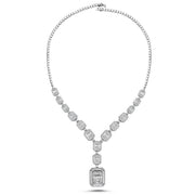 7.89 Karat Baguette Diamond Necklace