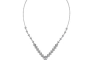 3.91 Karat Baguette Diamond Necklace