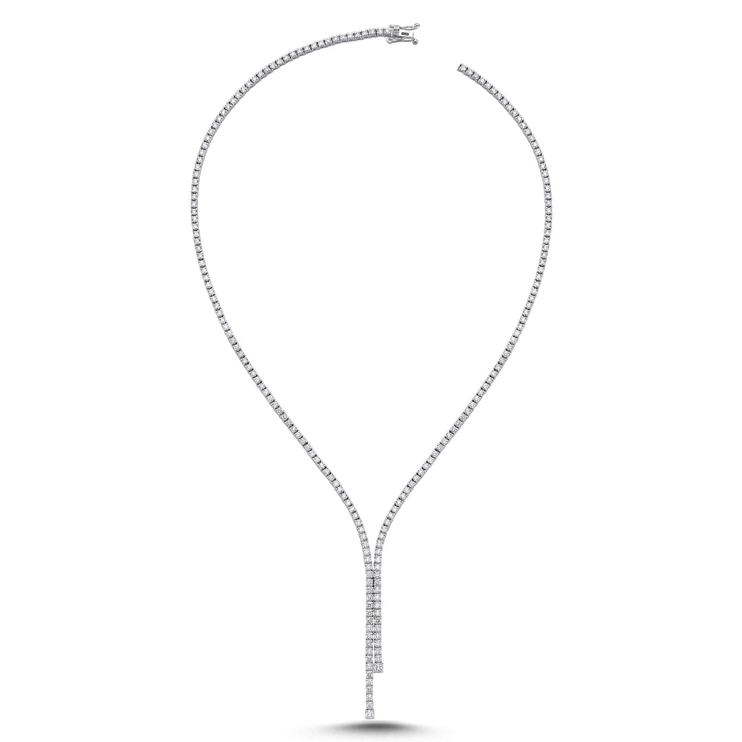 6.70 Karat Su yolu Diamond Necklace