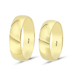 Load image into Gallery viewer, 14ct 6mm Hollow Domed Gold Wedding Ring