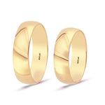 Load image into Gallery viewer, 14ct 6mm Hollow Domed Gold Wedding Ring