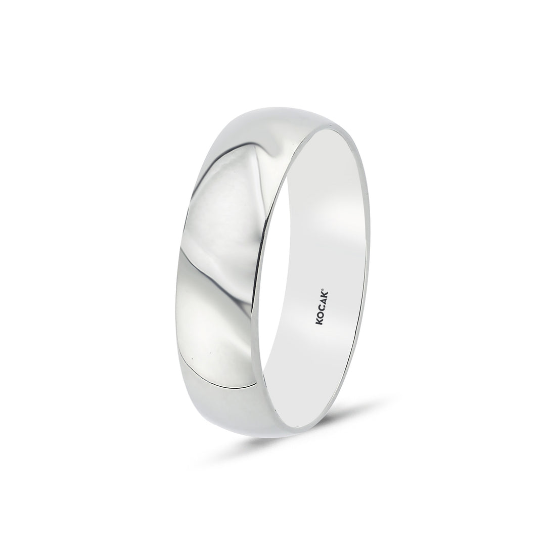 14ct 6mm Solid Domed Gold Wedding Ring