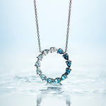 Load image into Gallery viewer, 1.55 Karat Diamond Topaz Necklace