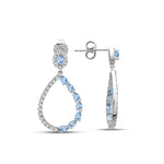 Load image into Gallery viewer, 1.98 Karat Sky Blue Diamond Earrings