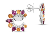 3.47 Karat Multicolor Diamond Earrings