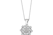 0.35 Karat Baguette Diamond Necklace