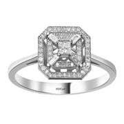 0.18 Karat Diamond Baguette Ring