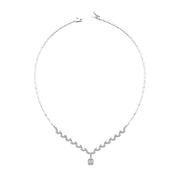 1.35 Karat Diamond Baguette Necklace
