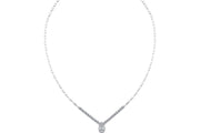 0.89 Karat Diamond Baguette Necklace