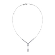 0.89 Karat Diamond Baguette Necklace