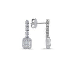 Load image into Gallery viewer, 0.52 Karat Baguette Diamond Earrings