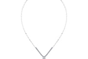0.89 Karat Diamond Baguette Necklace