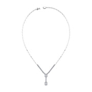 0.89 Karat Diamond Baguette Necklace