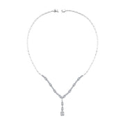 2.15 Karat Diamond Baguette Necklace