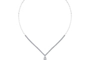 1.67 Karat Diamond Baguette Necklace