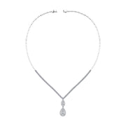1.67 Karat Diamond Baguette Necklace