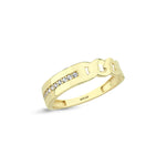 Load image into Gallery viewer, 14ct Chain Patterned Gold Ring
