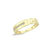 14ct Chain Patterned Gold Ring