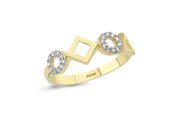 14ct Geometric Gold Ring