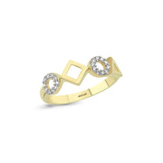 14ct Geometric Gold Ring