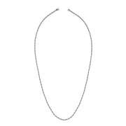 6.68 Karat Pink Sapphire Diamond Necklace