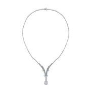 2.58 Karat Diamond Baguette Necklace