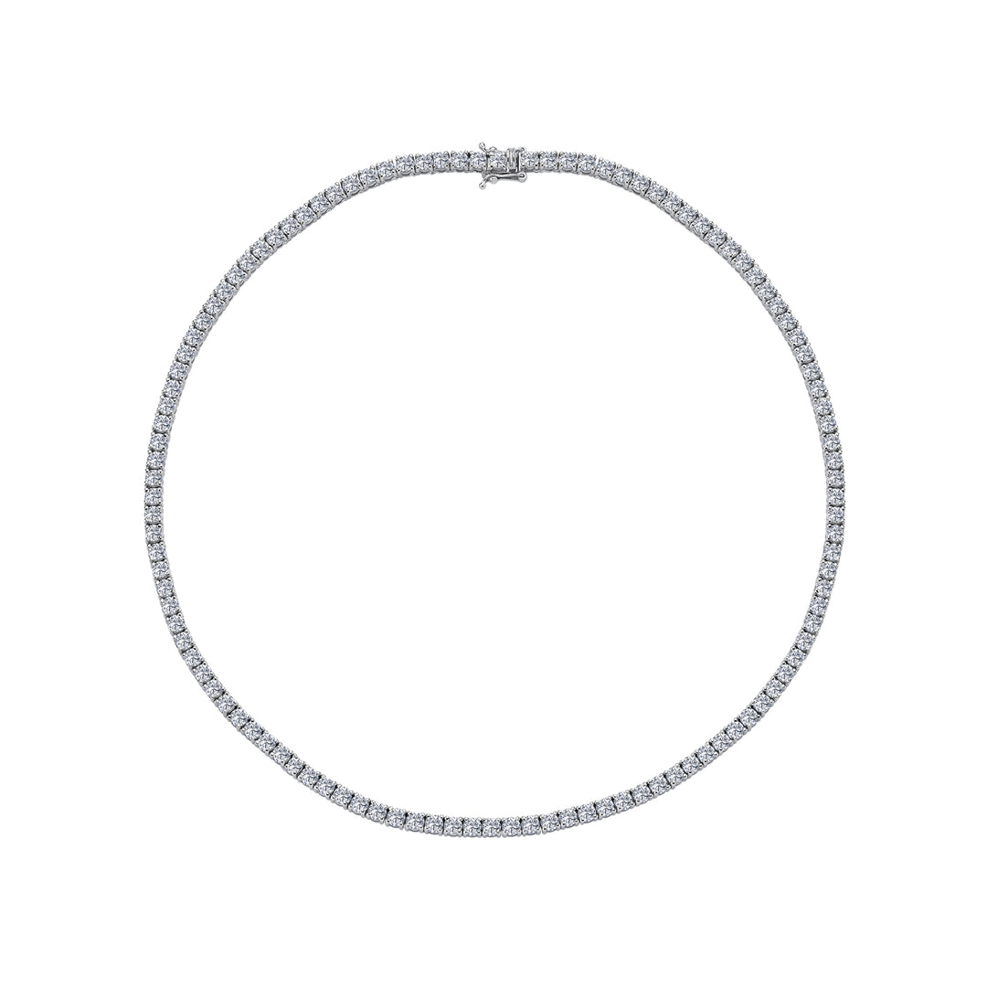 17.29 Karat Diamond Tennis Necklace