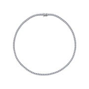 17.29 Karat Diamond Tennis Necklace