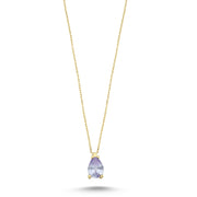14ct Multicolour Stone Set Gold Necklace