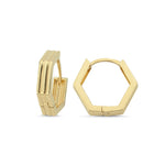 Load image into Gallery viewer, 14ct Geometrik Gold Earrings