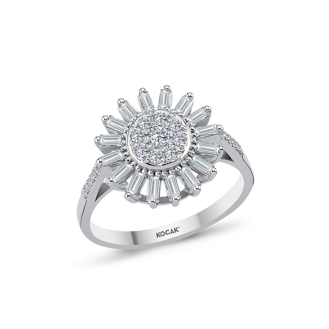0.52 Karat Baguette Diamond Ring