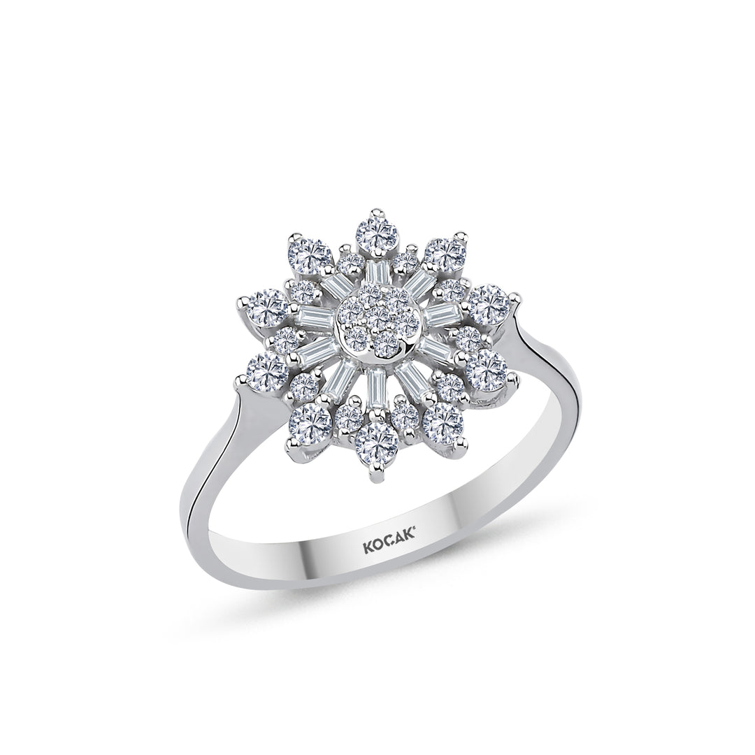 0.57 Karat Baguette Diamond Ring