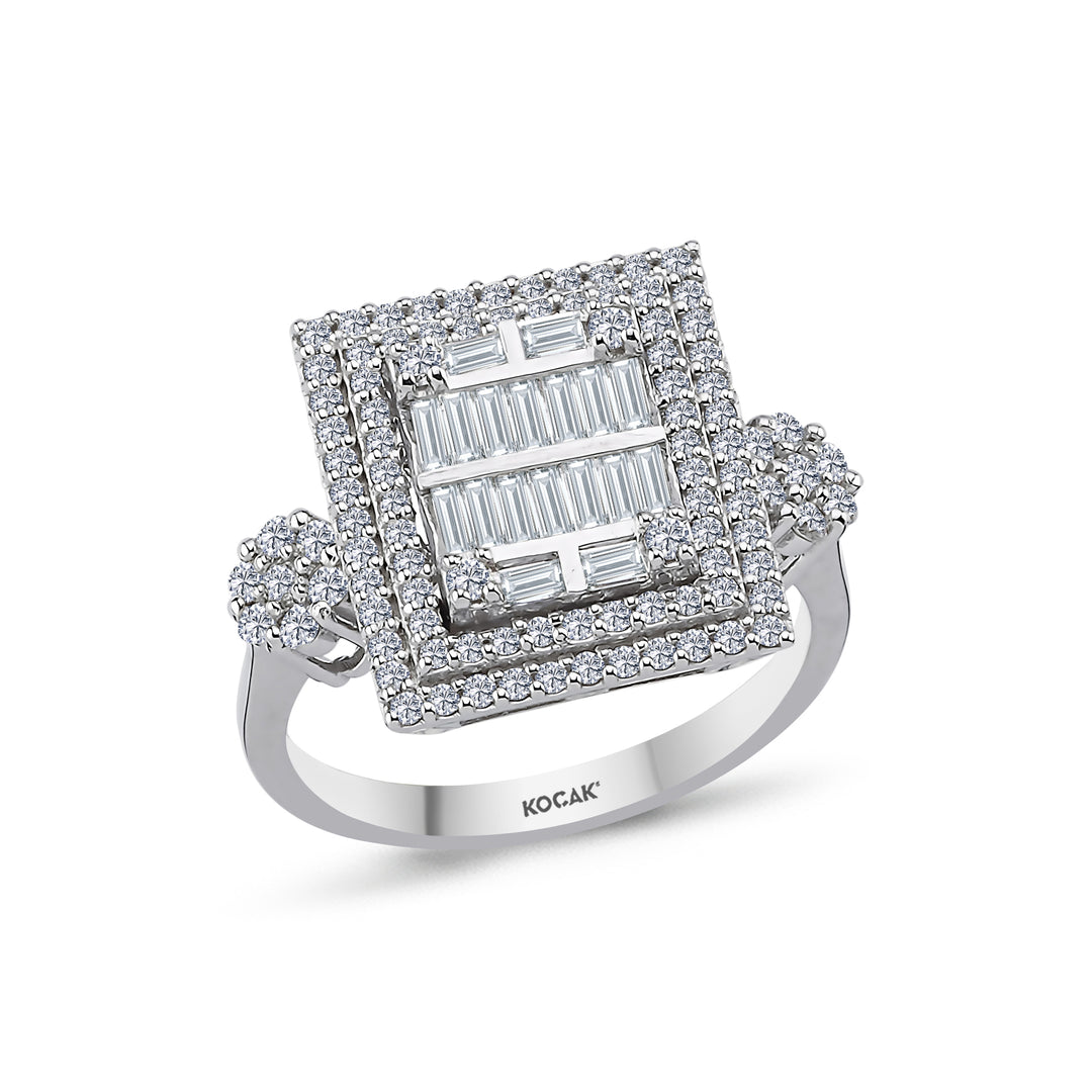 0.97 Karat Baguette Diamond Ring
