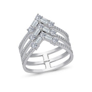 0.99 Karat Baguette Diamond Ring