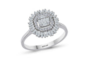 0.38 Karat Baguette Diamond Ring