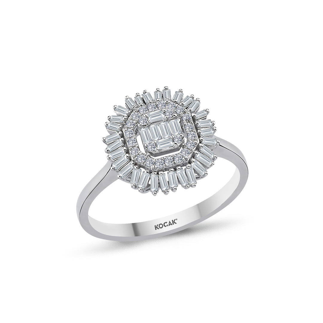 0.38 Karat Baguette Diamond Ring