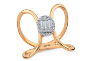 0.23 Karat Baguette Diamond Ring