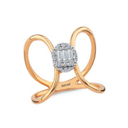 0.23 Karat Baguette Diamond Ring