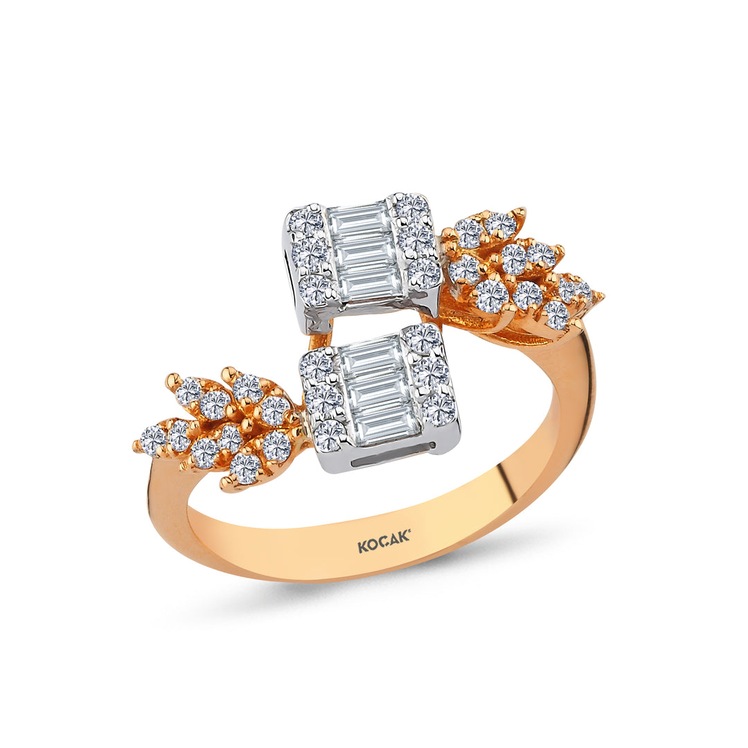 0.62 Karat Baguette Diamond Ring