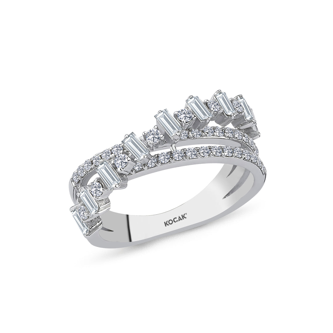 0.84 Karat Baguette Diamond Ring