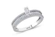 0.72 Karat Baguette Diamond Ring