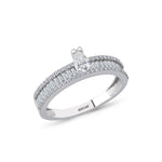 Load image into Gallery viewer, 0.72 Karat Baguette Diamond Ring